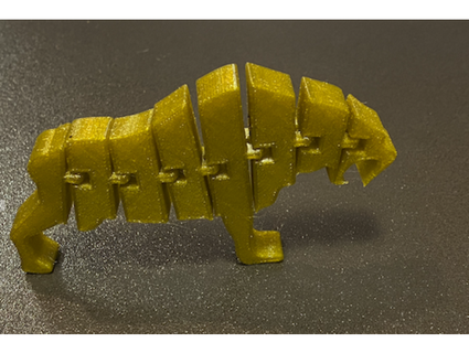 articulado sable diente Tigre apilador mate 3d print model - Mito3D