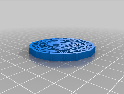 cursed pirate gold coin aphasia 3d print model - Mito3D