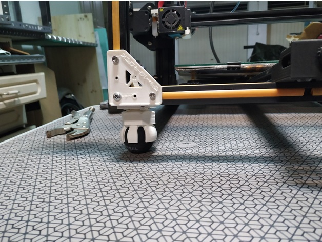 cr-10 squash feet adjustable hrocha 3D print model - Mito3D