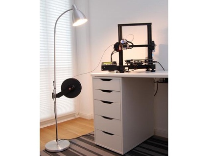 geeetech a10 Spule Halter Unterstützung montieren Ikea lersta Lampe estep 3d print model - Mito3D