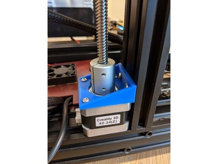 ender 3 z-axis stepper mount - adjustable customizable parametric forlack 3d print model - Mito3D