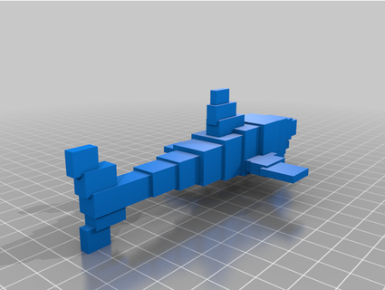 blockig 3d Hai sharky116 3d print model - Mito3D