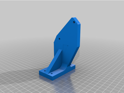 ender 6 angled rear mount extruder bracket chriskaufmann 3d print model - Mito3D