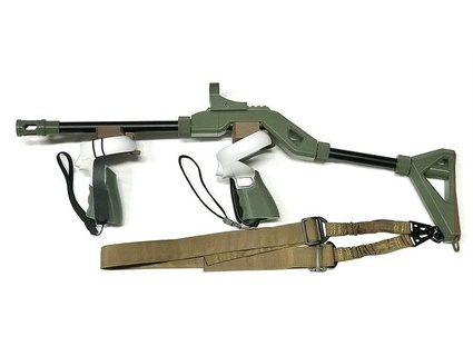 óculo busca 2 arma fogo estoque au azul frio 3d print model - Mito3D