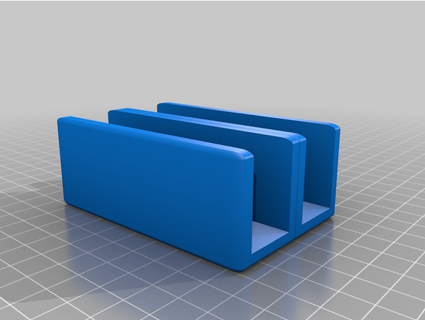 2x tv keyboard & remote holder magicsoft 3d print model - Mito3D