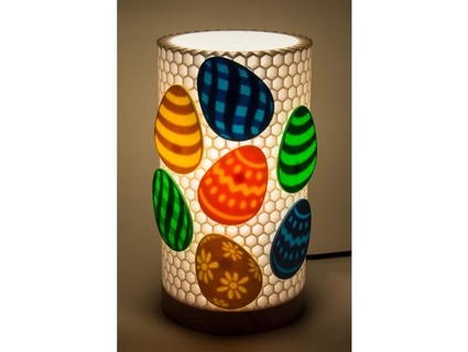 easter eggs honeycomb lamp add-ons bemko 3d print model - Mito3D
