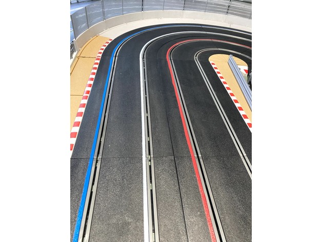 scalextric sport slot car track lane colour marker guide qr phil 3D print model - Mito3D