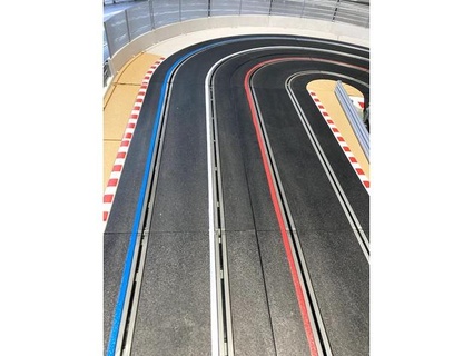 scalextric sport slot car track lane colour marker guide qr phil 3d print model - Mito3D