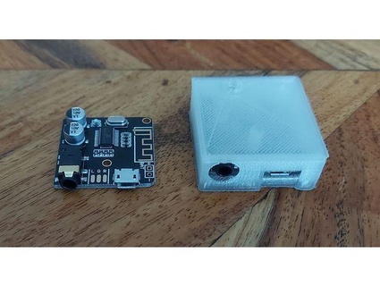 Bluetooth 50 receptor caso funda laboratorios parciales 3d print model - Mito3D