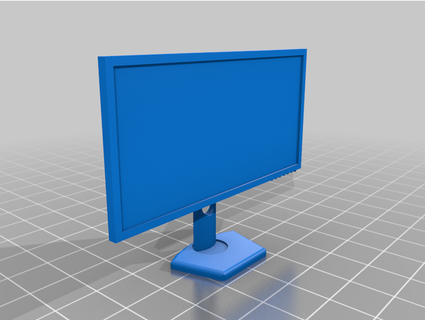 3d monitor real dimensões compartilhar 3d print model - Mito3D