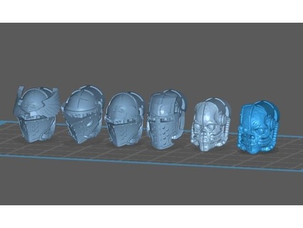 alternative warlord titan heads totenpf 3d print model - Mito3D