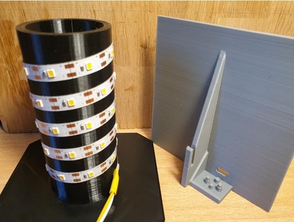 lithophane afficher USB arrondi centre colonne échelle 111 11 bounc3d 3d print model - Mito3D