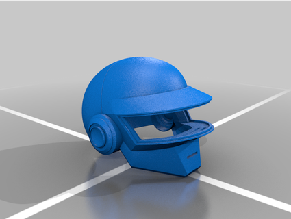 daft punk thomas helmet remix led rings ears nathanthetebbs 3d print model - Mito3D