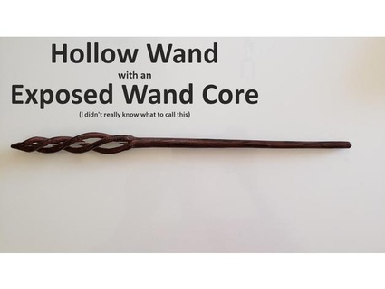 hollow wand exposed wand core kevinmakescoolthings  3d print model - Mito3D
