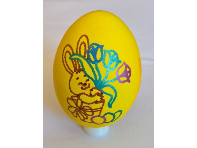 eggbot - bunny flowers fautzmakes 3D print model - Mito3D