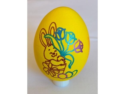 eggbot - bunny flowers fautzmakes  3d print model - Mito3D