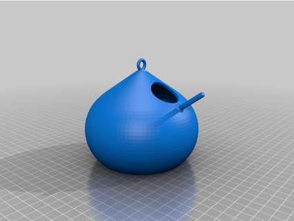 small hanging bird house hergaster 3d print model - Mito3D