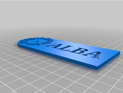 alba portachiavi makkeda 3d print model - Mito3D