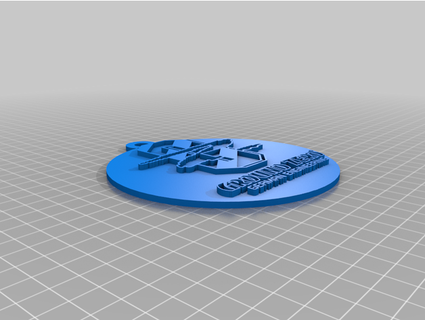 ground zero logo keychain daniksz 3d print model - Mito3D