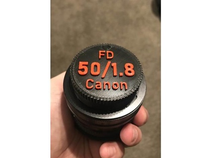 rear lens cap canon fd 50mm lens dradis101  3d print model - Mito3D