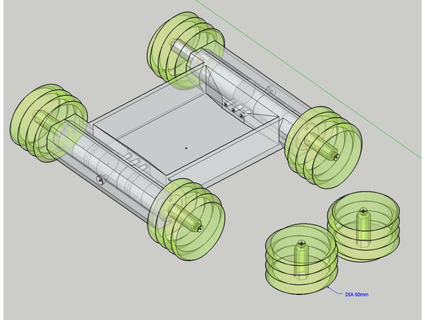 rc car screw wheel imaicom 3d print model - Mito3D
