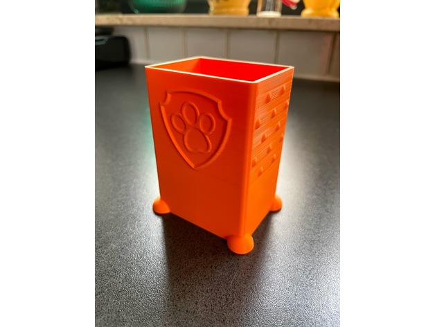 juice box holder paw patrol fred2u 3D print model - Mito3D