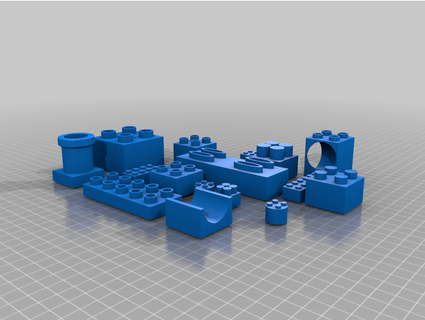copy duplo brick liricol 3d print model - Mito3D