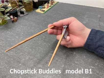 modelo b1 pauzinho parceiro single piece marcosticks 3d print model - Mito3D