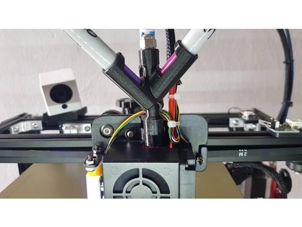 Sharpie filament colorer Bowden + bltouch ender 5 jagr 3d print model - Mito3D
