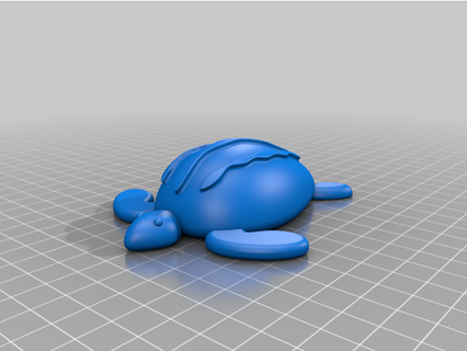 tartaruga sur la base d'un oeuf les minutes maker 3d print model - Mito3D