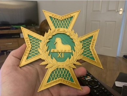11th lumière dragons badge hskeletorus 3d print model - Mito3D