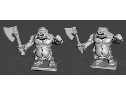heroquest ogro campeón mejorado alvaroalea 3d print model - Mito3D