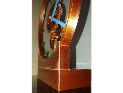 new clockface hollow clock flying hands xsnowheadx 3d print model - Mito3D