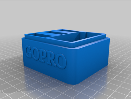 Box gopro Held 4 ledacdam 3d print model - Mito3D