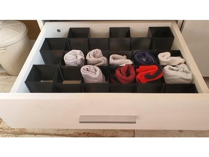 ordenador ropa iç çamaşırı organizatör pembe hızlı 3d print model - Mito3D