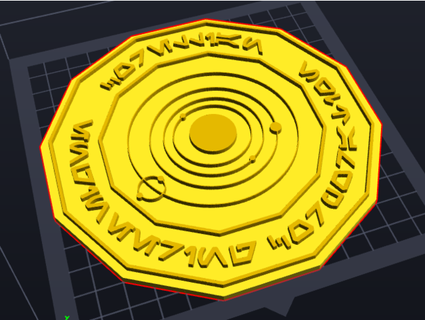 corellien ingénierie société emblème dpvwia 3d print model - Mito3D
