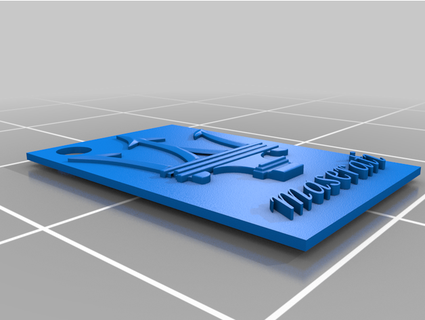 maserati keychain brianmccarty 3d print model - Mito3D