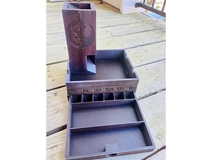 magnético caja bandeja torre estrella guerras tema gotcoffee88 3d print model - Mito3D