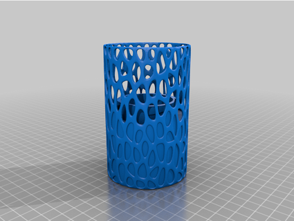 voronoi ceiling fan shade absolutbrent 3d print model - Mito3D
