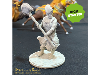 egyptian king - free mini everything egypt kickstarter campaign miniaturescrzae 3d print model - Mito3D