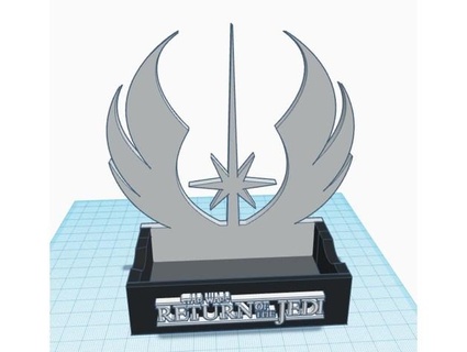 return jedi lightsaber stand rebuilt rkxone 3d print model - Mito3D