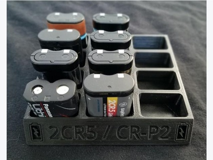 battery holder 2cr5 cr-p2 thinbegin 3d print model - Mito3D
