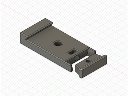 losmandy rail clamp 2pc astrostock 3d print model - Mito3D