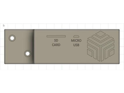 cr-6 se front sd card usb cover sonny c 3d print model - Mito3D