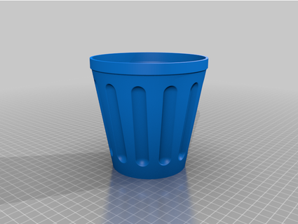 Desktop Trash Can (vase mode) by btadeus