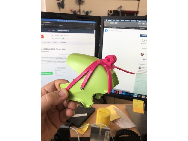 dji fpv drone gopro style mount zierek 3D print model - Mito3D