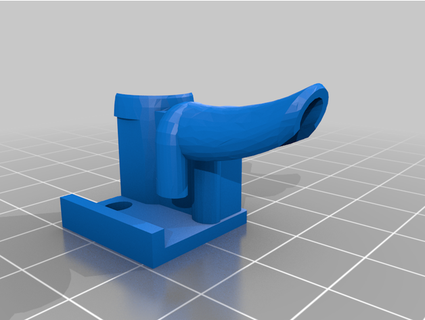 ender 3 v2 - filament guide bottom slabua 3d print model - Mito3D