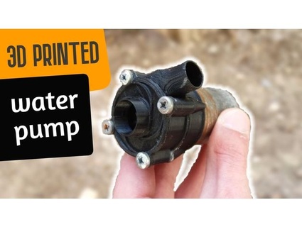 water pump using 550 dc motor additive way 3d print model - Mito3D
