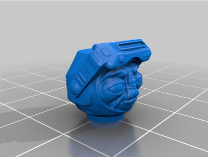babu frik Lego compatible cabeza graficos campbell 3d print model - Mito3D