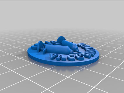 covid vaccinated pin remix lordthorpe 3d print model - Mito3D